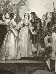 King Charles II of England Meeting His Sister Duchess Henrietta of Orleans at Dover in 1670, from 